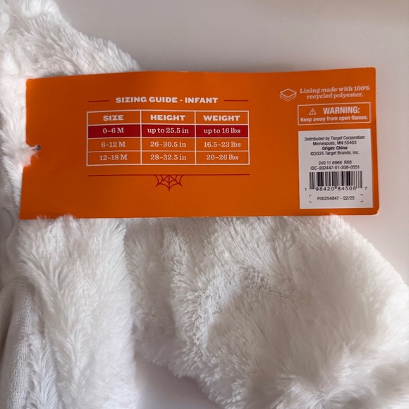 New 0-6 month Infant Bullseye Halloween Costume Pullover Hyde and EEK! Boutique - Picture 4 of 5